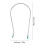 Eluppvärmd U-formad Lockklypa 8Pcs 3