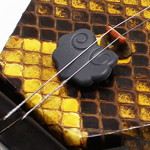 Grey Erhu Mute Pad Composite Nano Material for Quiet Practice 2