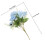 Artificial Rose Bouquet Blue Silk Flower 1pcs 17.7x11in 2
