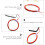 1Pc Cinnabar Red Phone Lanyard Loop for Anti-Lost Phone Decor 11