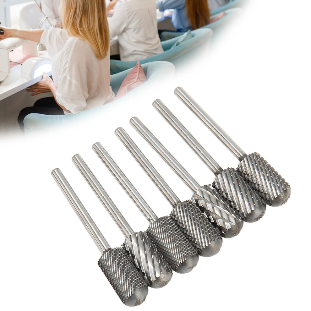 7pcs Tungsten Steel Nail Drill Bits for Professionals & Beginners