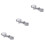 3Pcs Silver Chopstick Pillow Holder Durable Metal Rest for Tableware 4