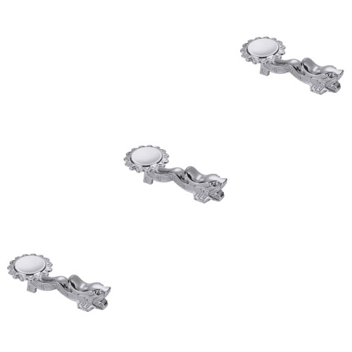 3Pcs Silver Chopstick Pillow Holder Durable Metal Rest for Tableware 2