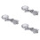 3Pcs Silver Chopstick Pillow Holder Durable Metal Rest for Tableware 5
