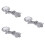 3Pcs Silver Chopstick Pillow Holder Durable Metal Rest for Tableware 6
