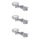3Pcs Silver Chopstick Pillow Holder Durable Metal Rest for Tableware 7