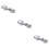 3Pcs Silver Chopstick Pillow Holder Durable Metal Rest for Tableware 8