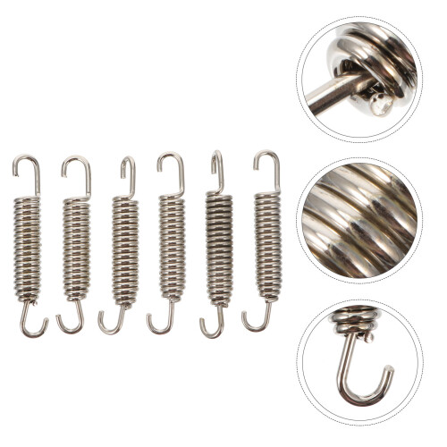 6pcs motorcycle exhaust fully rotatable mounting springs 2