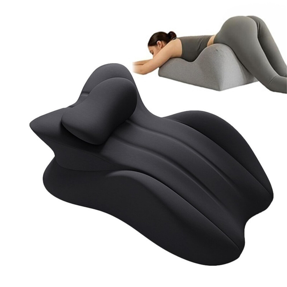 Couples Pillow Ergonomic Memory Foam 27 Waist Pressure Relief Cushion Black Comfort Support