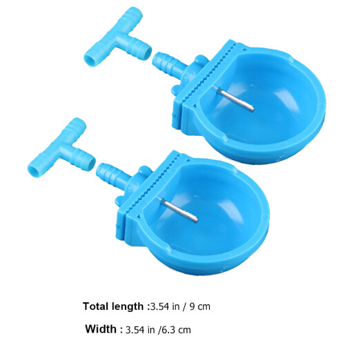 Pet Water Container Drinking Bowl Blue 3pcs 1