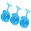 Pet Water Container Drinking Bowl Blue 3pcs 9