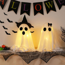 Light Halloween Decorations, Set of 2 DIY Spooky Ghosts Crafts.Scary for Halloween Decor Indoor Home