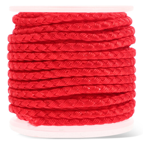 1Roll Rote Dekorative Bastelschnur Polyester Für Zwecke 1