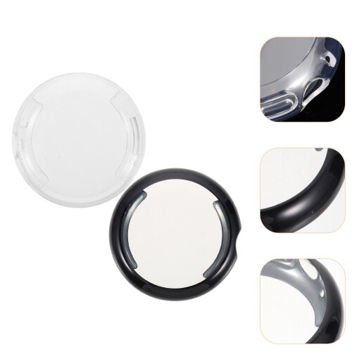 Raindrops Wristwatch Protector Tpu Black 2pcs 1.65x1.65x0.39in 1