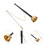 2Pcs Buddhism Copper Percussion Instrument Temple Yin Qing Ritual Ware 9