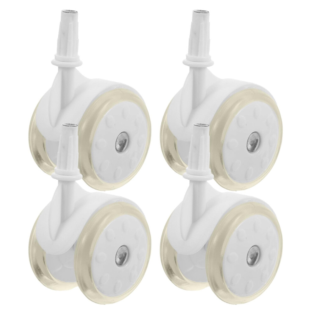 Baby Walker Replacement Wheels 4pcs Universal Fit Smooth Rolling Caster Set for Stroller and Walker