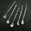 5Pcs Stainless Steel Stirring Straw Spoon Blue Filtered Drinking Tool 6