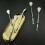 5Pcs Stainless Steel Stirring Straw Spoon Blue Filtered Drinking Tool 8