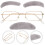 One Set Old Man Costume With Fake Beard Eyebrows Glasses 8