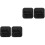 4Pièces Support Plastique Noir Pliable Pour Portable Et 3