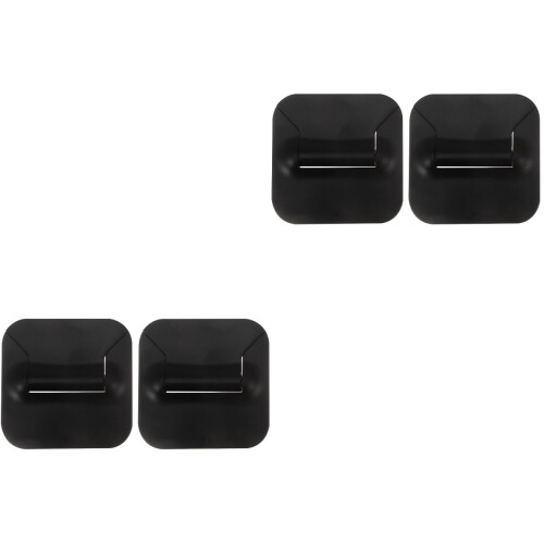 4Pièces Support Plastique Noir Pliable Pour Portable Et 2