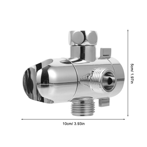 1St ABS Douchekraan Drieweg Waterverdeler Adapter 2
