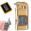 Windproof Jet Flame Lighter with Watch Dual Flame Dragon Torch Gold Refillable Adjustable 1