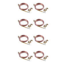 8pcs 1500Mm Gas Stove Universal Thermocouple Kit M6X0.75 with Overflow Nut (40) Replacement Thermocouple
