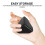 100Pcs Black Corner Cushion Guards Hard Plastic Protectors for Boxes 9