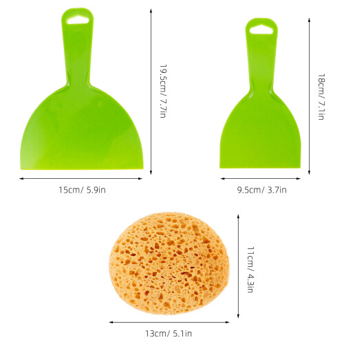 2Pcs Soft Yellow Wall Texture Sponge for Drywall Ceiling Repair Use 2