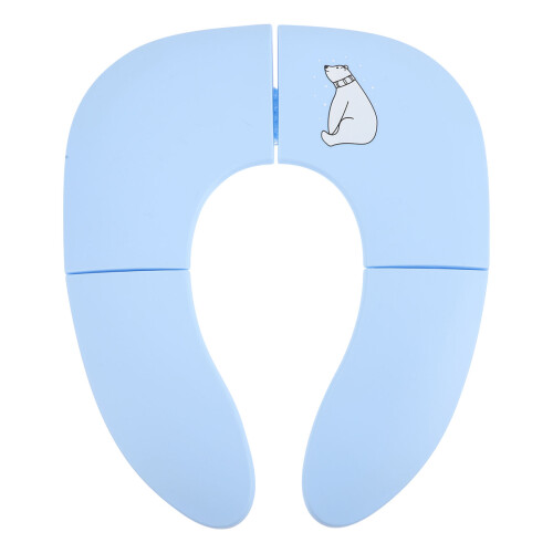 Potty Training Seat Simple Design Rectangular Sky-Blue 1pack 1