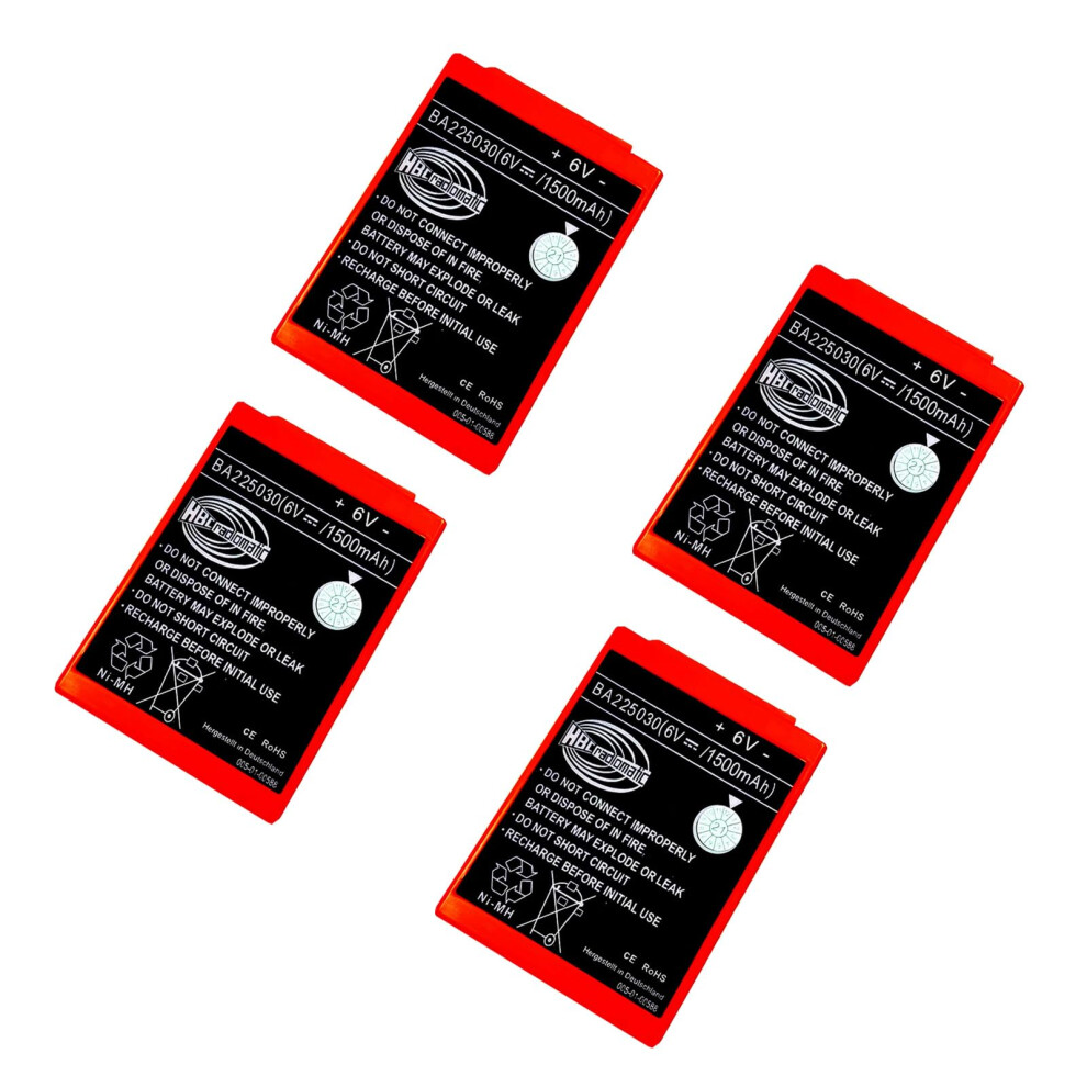 4Pack 6V 1500Mah Nimh Ba225030 Rechargeable Battery Pack For Hbc Pump Truck Remote Control 9073542492498