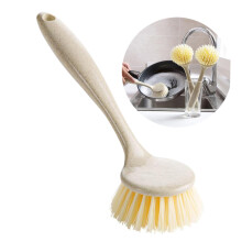 Kitchen Brush Long Handle Multifunction Dishwashing Scrubber for Pots Pans Cookware and Countertops
