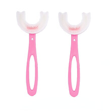 Baby UShaped Toothbrush 2 Pack 360 Full Contact Cleaning Soft Silicone Infant Teething Brush for 612 Months
