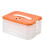Dumplings Box Storage Box Refrigerator Dumpling Freezing Multi-Layer Freeze Quick-Freeze Dumpling Box Orange 1