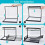 UnderSink Organizer,Pull Out Cabinet Organizer, UnderSink Storage, Cabinet Storage Shelve for Kitchen Bathroom Cabinet 5
