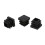48 Pcs 15mm x 15mm Plastic Square Caps Tube Pipe Inserts End Blanking 5