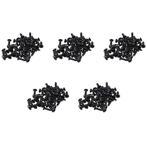 250X Pièces pour Vis de Guitare Basse pour Plaques À Gratter Pickguard, Noir