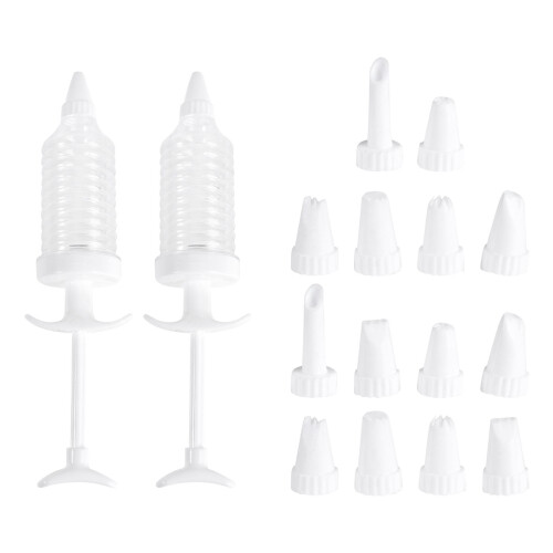 16 Pcs/2 Cake Decor Piping Tips Cookie Decorating Tools Biscuit Maker 1