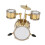 Miniature Drum Set Replica Musical Instrument Model Dollhouse Decor with Box 6