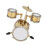 Miniature Drum Set Replica Musical Instrument Model Dollhouse Decor with Box 8