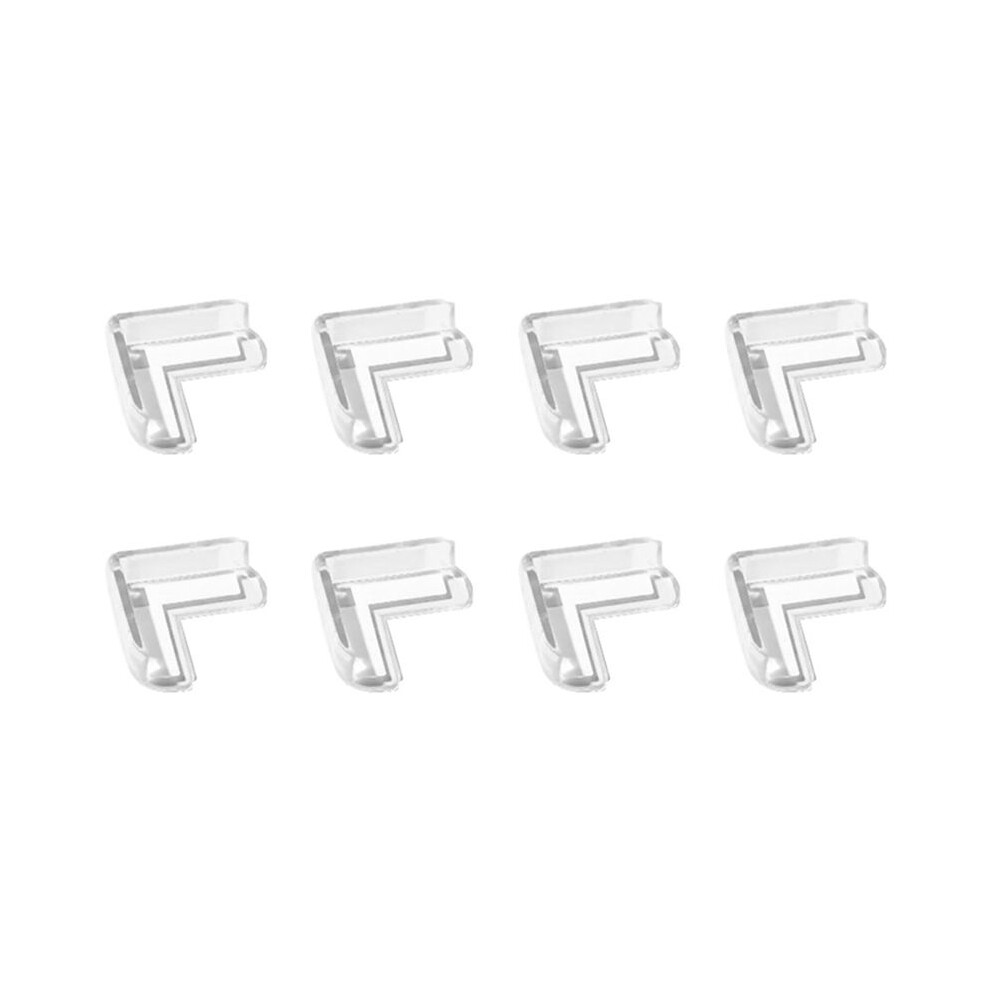 8Pcs Transparent Anti Collision Angle Pvc Pad Child Safety Corner Guard Baby Collision Proof Protector Table Corner Tauoh