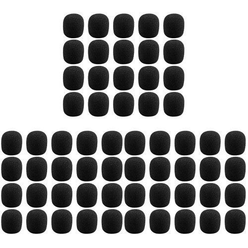120 Pcs Practical Lapel Microphone Covers Sponge Material 1