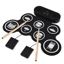 Electronic Drum Set with Drum Sticks and Pedals Portable Practice Drum Pad Kit Electric Drum Set for Kids Boy Gifts