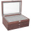 34 Grid Walnut Pen Storage Case Luxury 3 Layer Pen Display Organizer Trasparente Window Fountain Box Pen-Collection 2