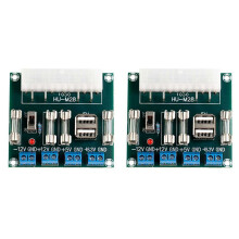 2X HU-M28 Desktop-PC-Power-ATX-Transferplatine, Netzteil, Testmodul, Stromversorgungsschaltung, Steckdosenmodul