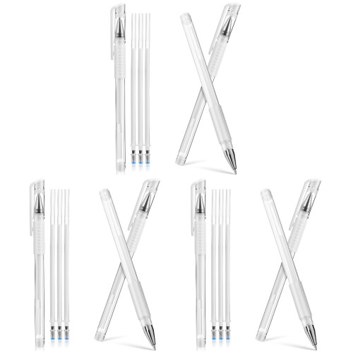 9Pcs Tattoo Position Pens White ABS Brow Mapping Pen Waterproof Design 1
