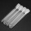 500Pcs Clear Plastic Test Tubes with White Screw Caps Sample Containers Bottles Push Caps 12X75mm 4