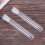 500Pcs Clear Plastic Test Tubes with White Screw Caps Sample Containers Bottles Push Caps 12X75mm 9