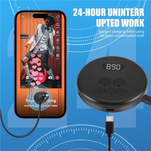 Mobile Phone Screen Auto-Clicker Mute Connection Device Physical Simulation Finger Click Device Screen Auto Clicker-A